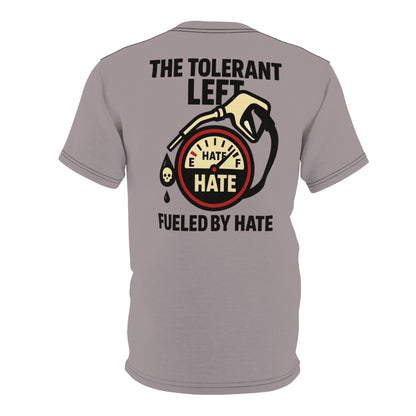 "The Tolerant Left", Unisex T-shirt (Walkway Pink Grey)