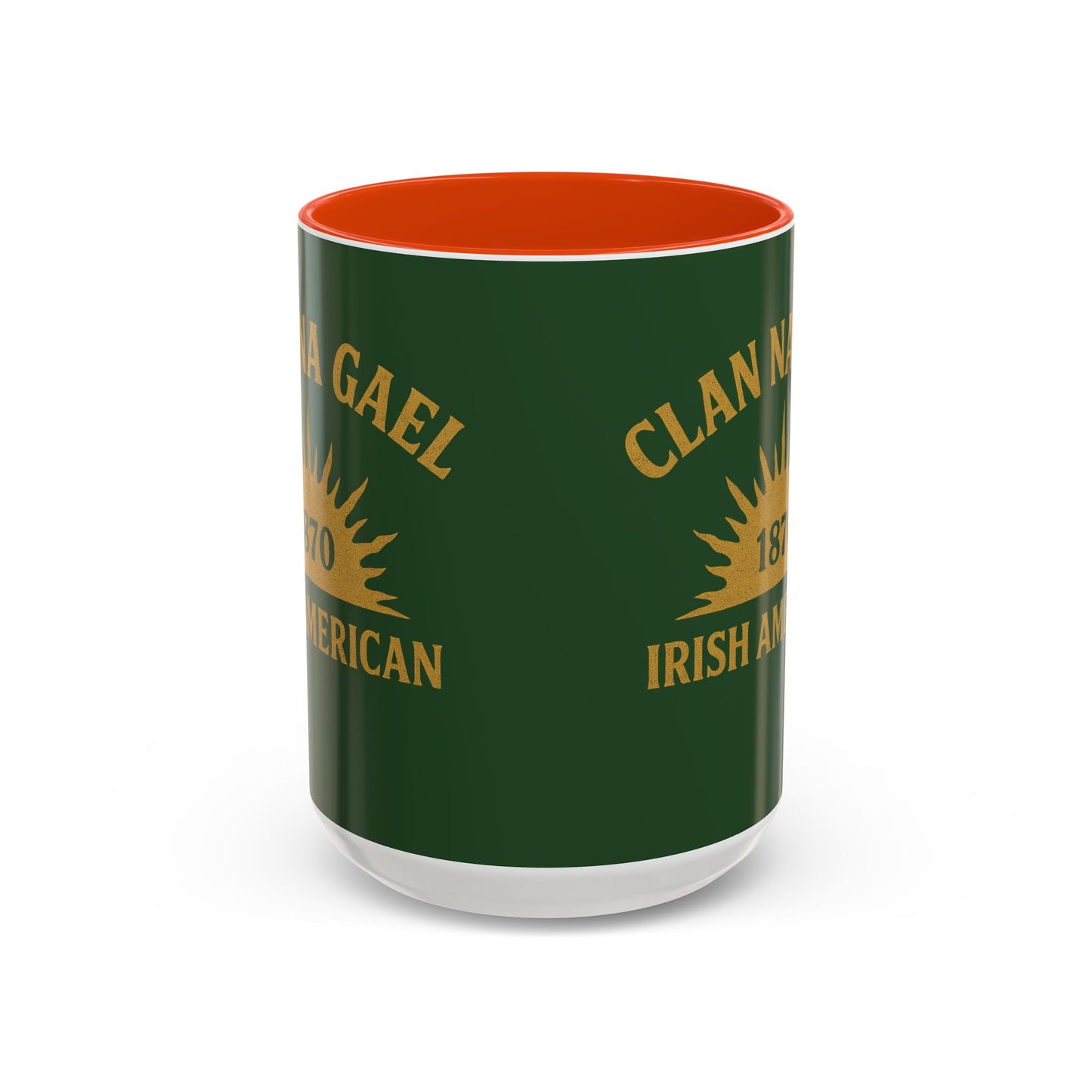 "Clan na Gael - Irish American", Colorful Mugs (11oz, 15oz) (Brithemain Green)