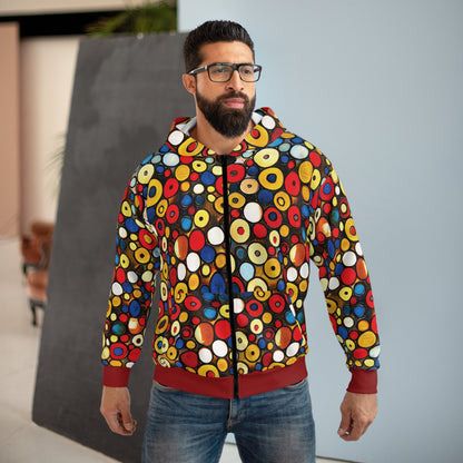 "Bits and Bobs", Unisex Wearable Art Zip Hoodie