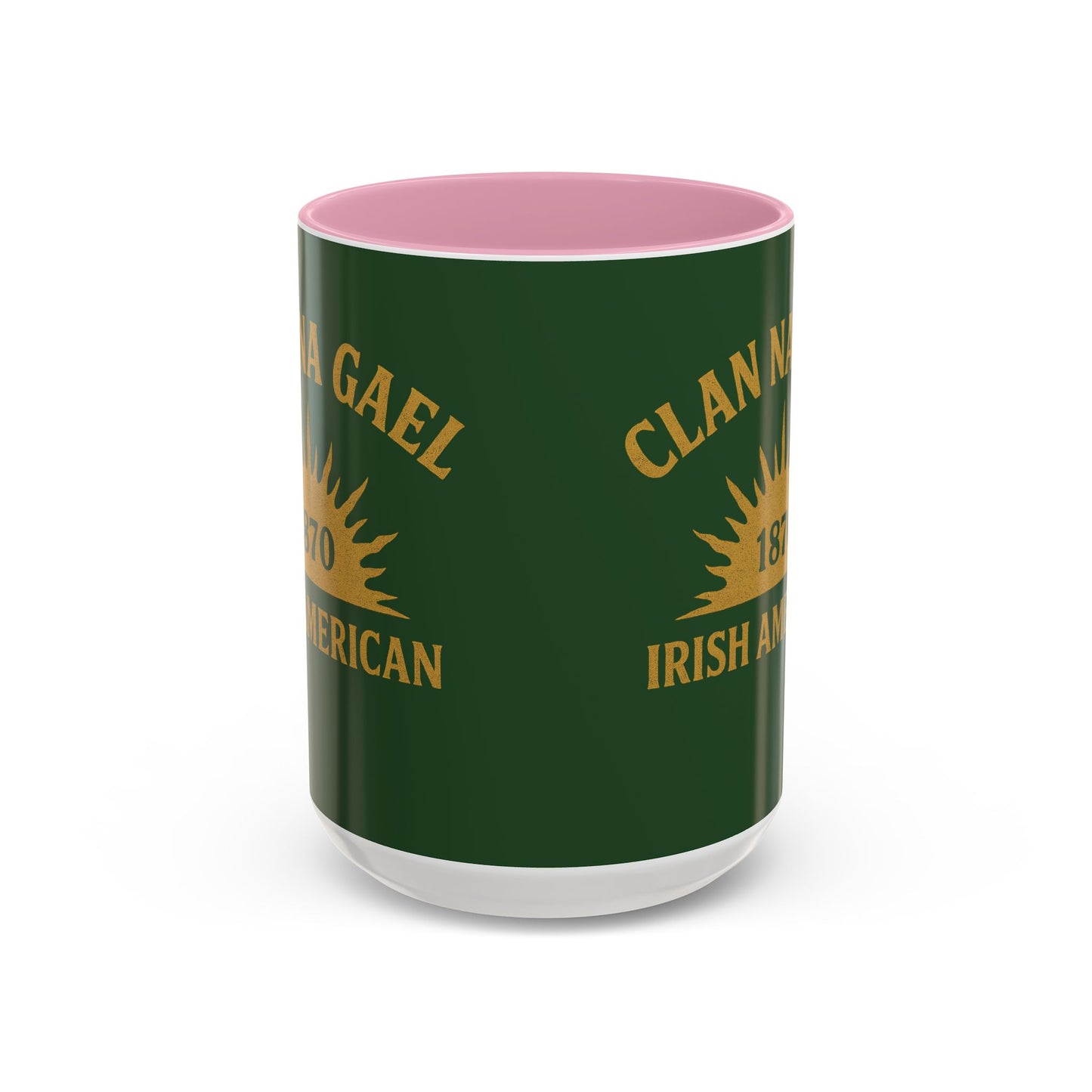 "Clan na Gael - Irish American", Colorful Mugs (11oz, 15oz) (Brithemain Green)