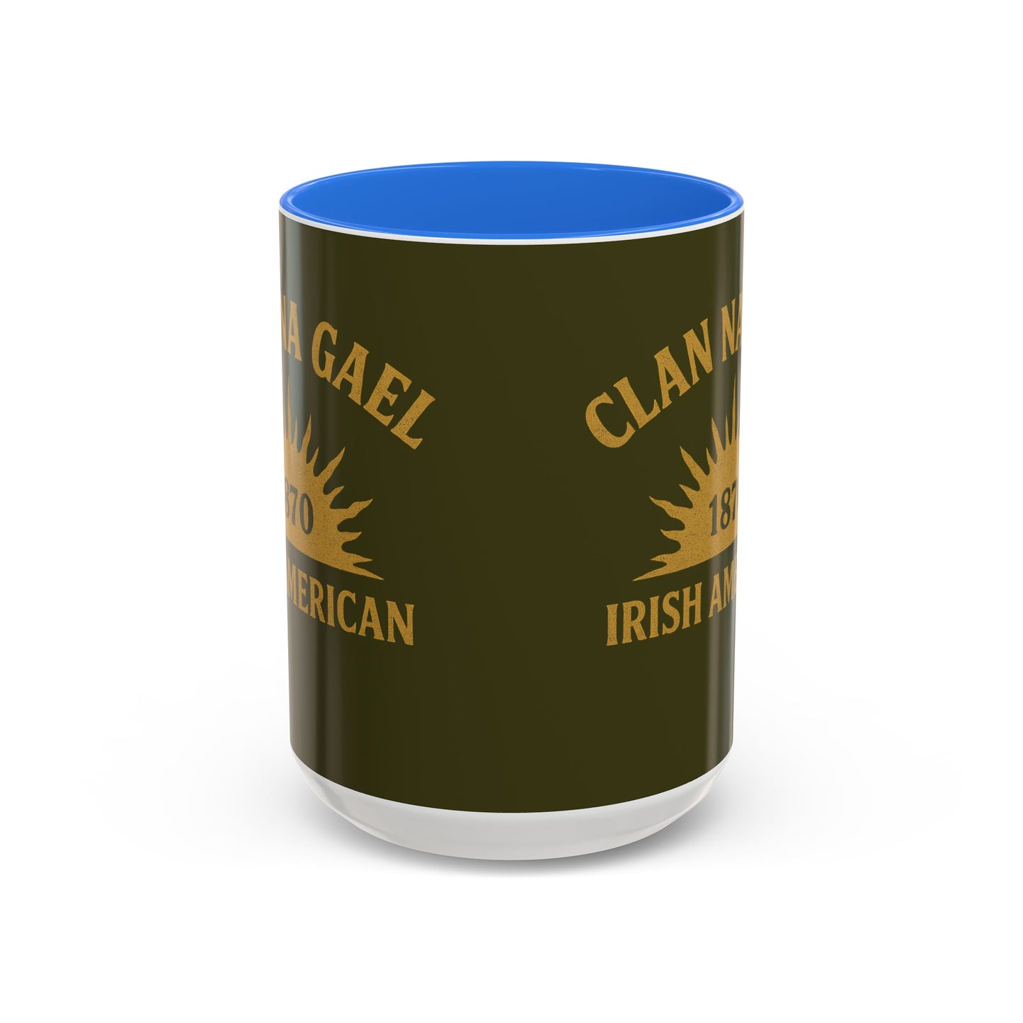 "Clan na Gael - Irish American", Colorful Mugs (11oz, 15oz) (Fianna Green)