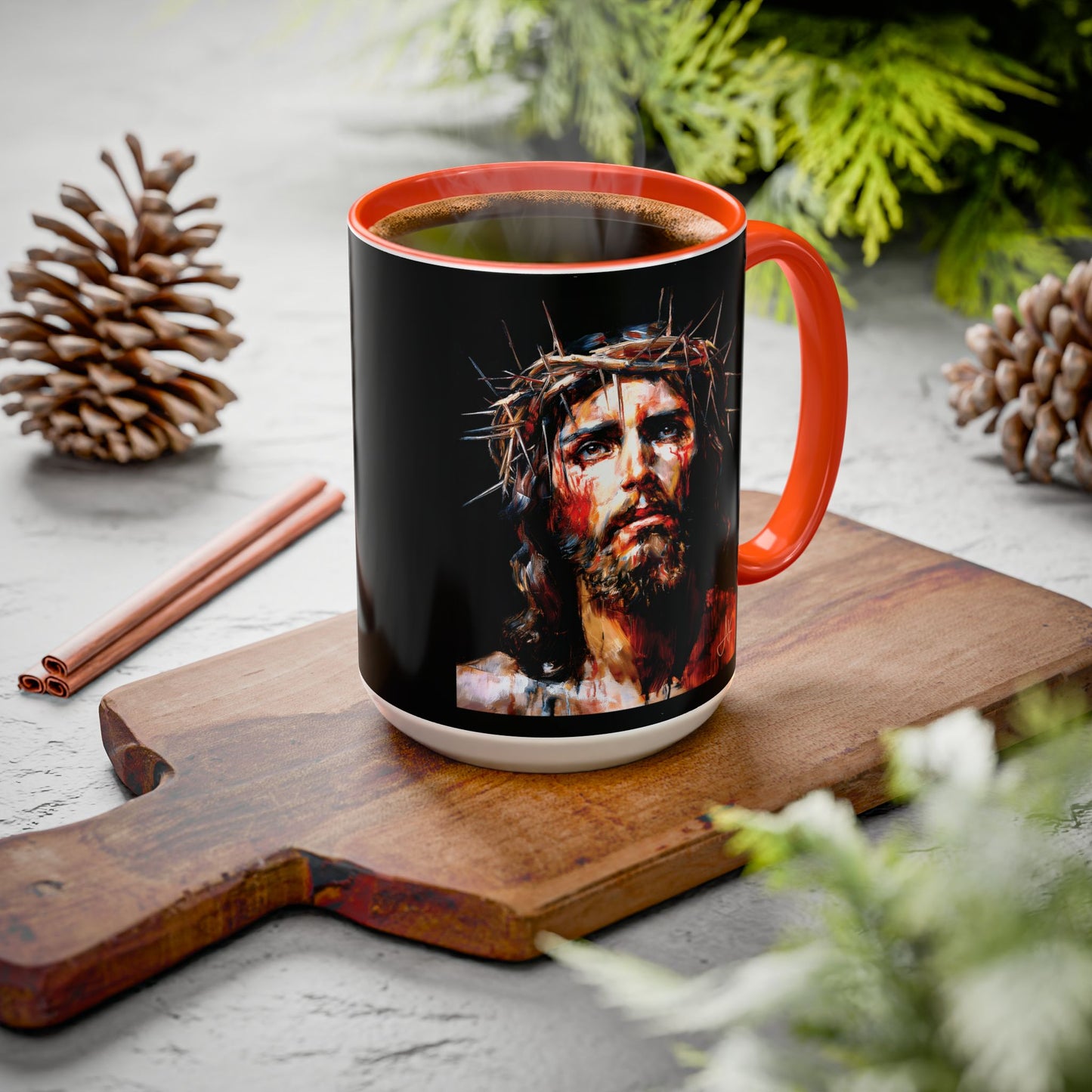 "Crown of Thorns", Colorful Mugs (11oz, 15oz)