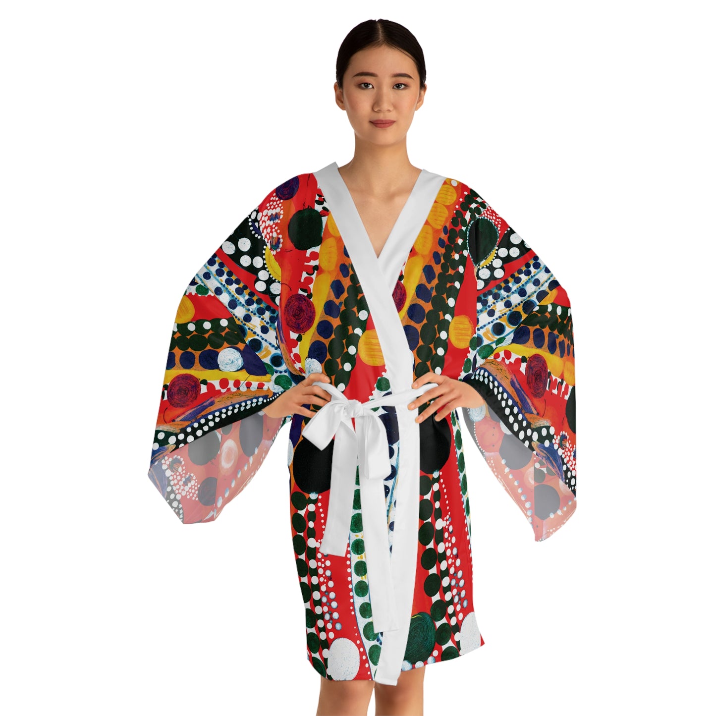 "Abstract 71", Long Sleeve Kimono Robe