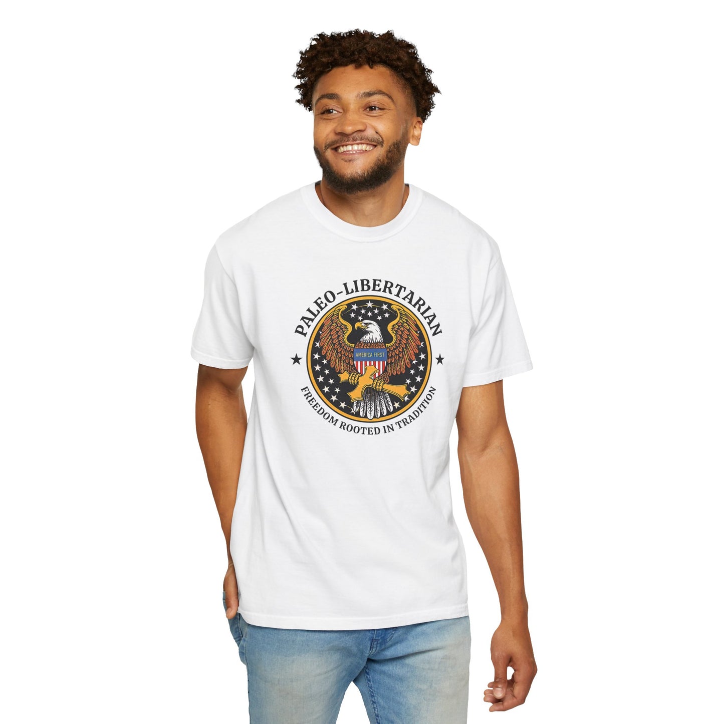 "Paleo-Libertarian" #01, Unisex T-shirt (Light Colors)