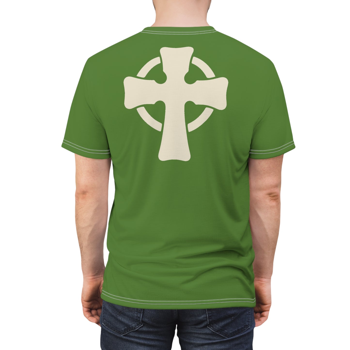"Retro Jesus", Unisex T-shirt (Avocado Green)