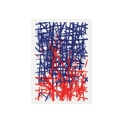"Turning Tide", Fine Abstract Art Playing Cards (Pure White)