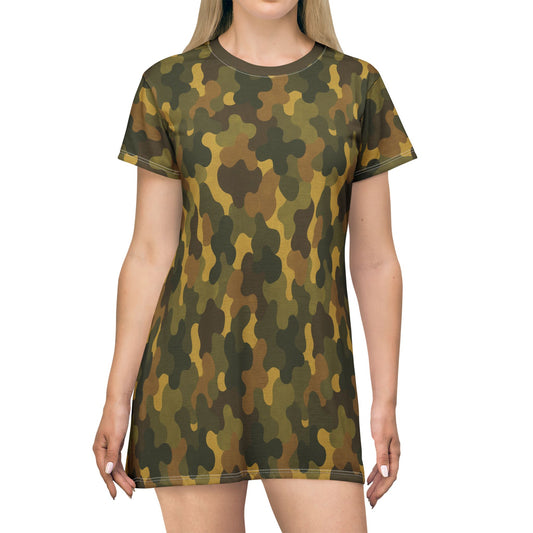 "SASR Day-Ops Camouflage", T-Shirt Dress (SASR Brown Collar)