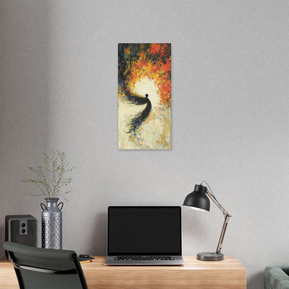 "Seraphic Aegis", Stretched Classic Canvas Fine Art Print