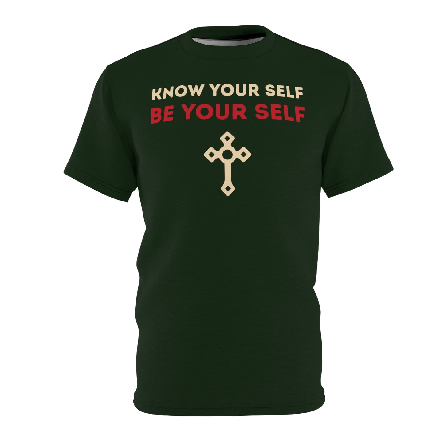 "Know Your Self", Unisex T-shirt (Brieve Green)