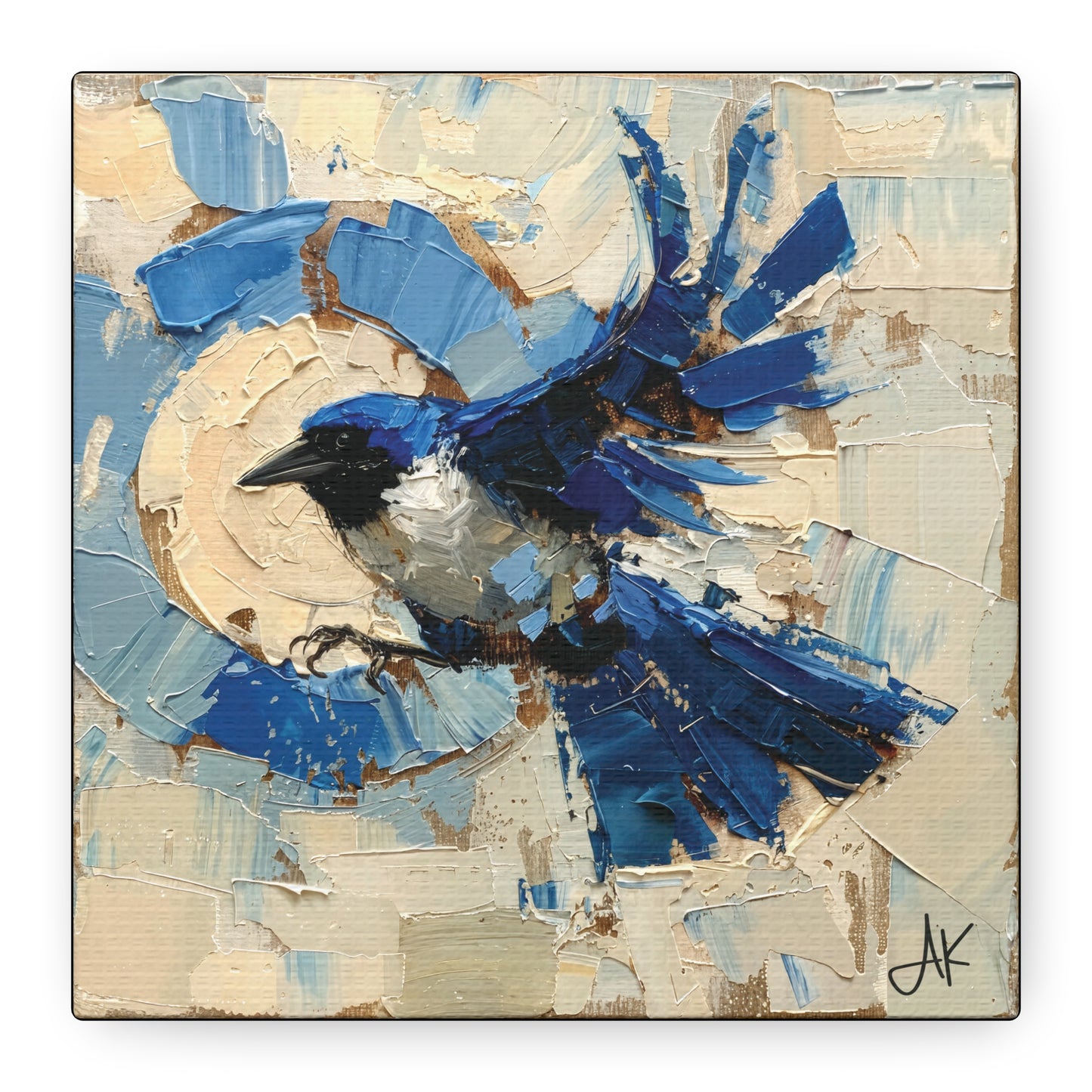 "Liberty Blue Bird", Fine Art Matte Canvas, Stretched, 1.25"