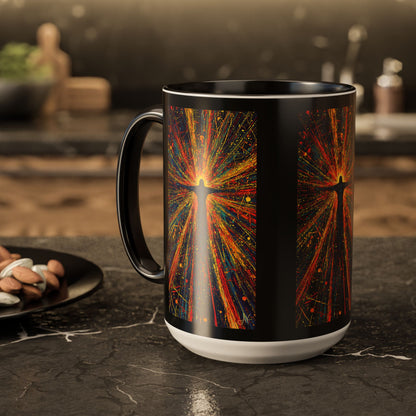 "Born Again in His Radiance - Isaiah 60:1", Colorful Mugs (11oz & 15oz)