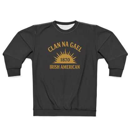 "Clan na Gael - Irish American", Unisex Sweatshirt (Raven Black)