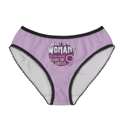 "What is a Woman" #01, Women's Briefs (Mauve)