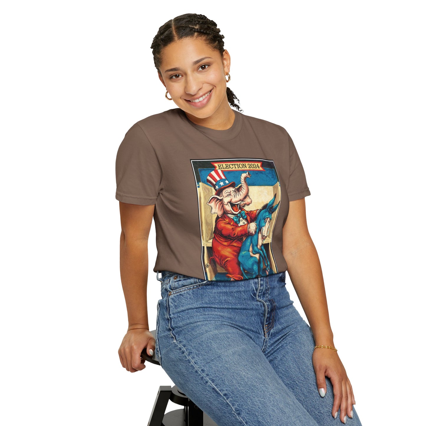 "MAGA Spanked the Donkeys 2024", Unisex T-shirt (Light Colors)