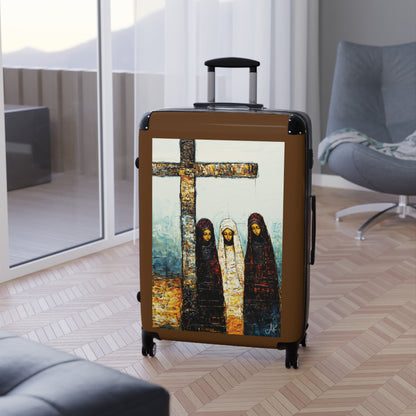 "At-the-Foot of the Cross - John 19:25", Suitcases (Dark Brown)