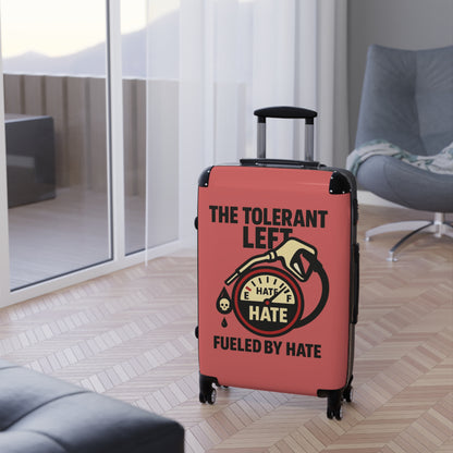 "The Tolerant Left", Suitcase (Faded Cherry)