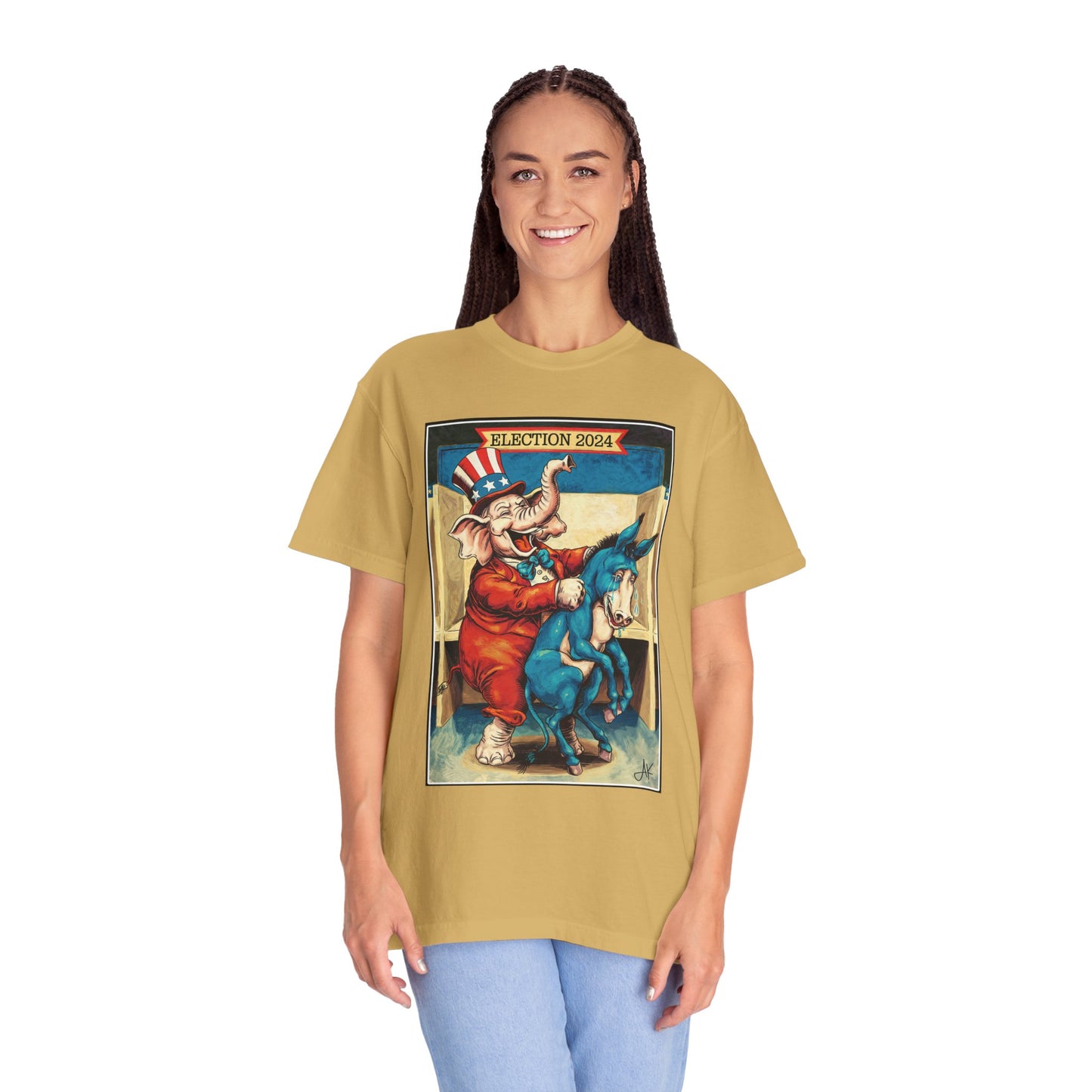 "MAGA Spanked the Donkeys 2024", Unisex T-shirt (Light Colors)