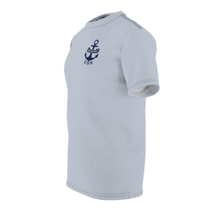 "USN Anchor", Unisex T-shirt (Bulkhead Grey)