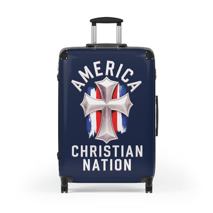 "America - Christian Nation" #01, Suitcases (Dark Blue)