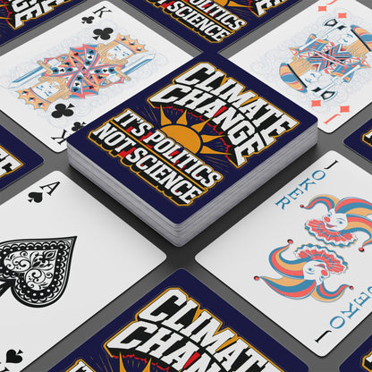 "Climate Change" #02, Political Playing Cards (Obsidian Blue)
