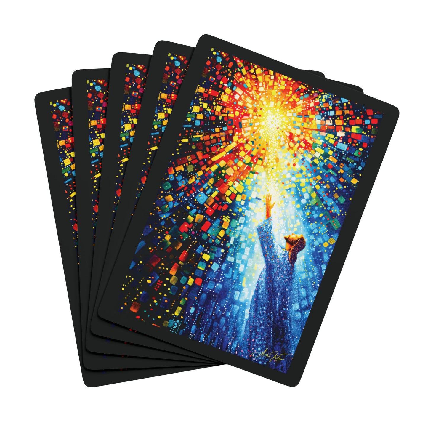 "Father and Son", Christian Fine Art Playing Cards (Void Black)