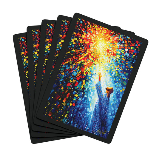 "Father and Son", Christian Fine Art Playing Cards (Void Black)