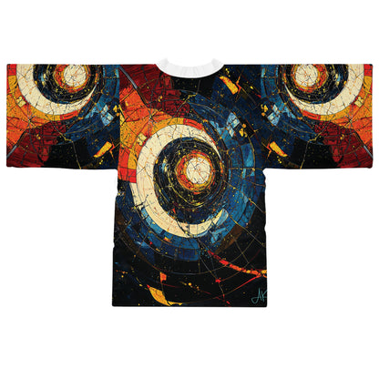 "Shatterdawn Vortex", Long Sleeve Kimono Robe
