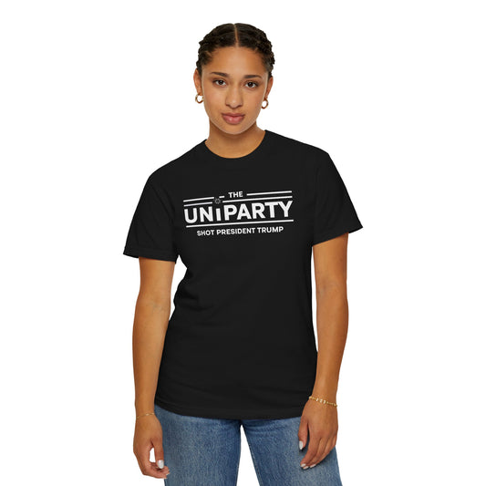 "The Uniparty Shot President Trump" #03, Unisex T-shirt