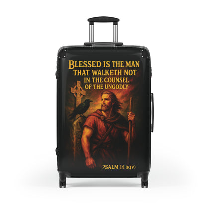 "Psalm 1:1 (KJV), Suitcases (Void Black)