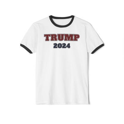 "TRUMP - 2024", Unisex Cotton Ringer T-Shirt - Historical Collectible