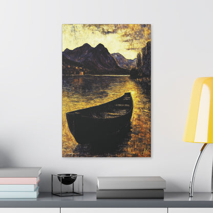 "By Oar and Tide - Ancient Gaelic Highways", Stretched Classic Canvas Fine Art Print