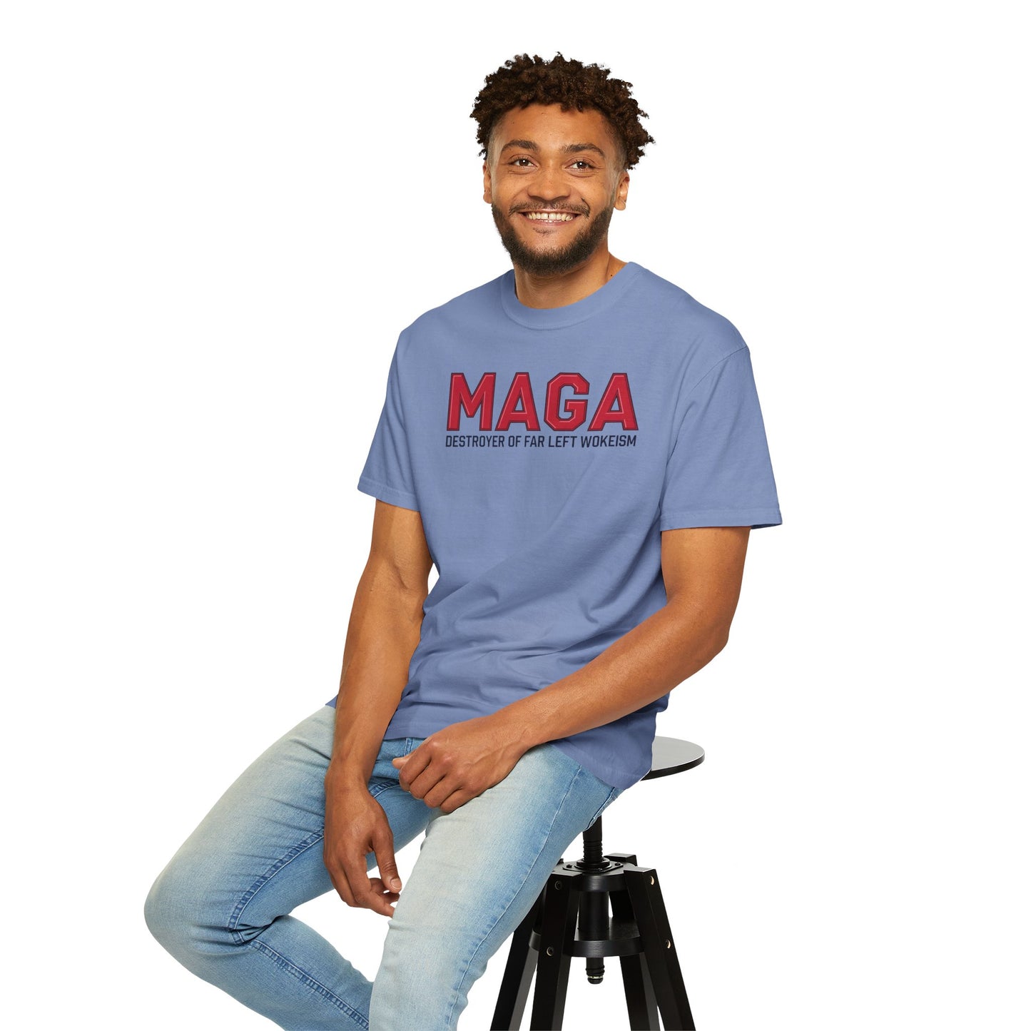 "MAGA - Destroyer of Far Left Wokeism", Unisex T-shirt