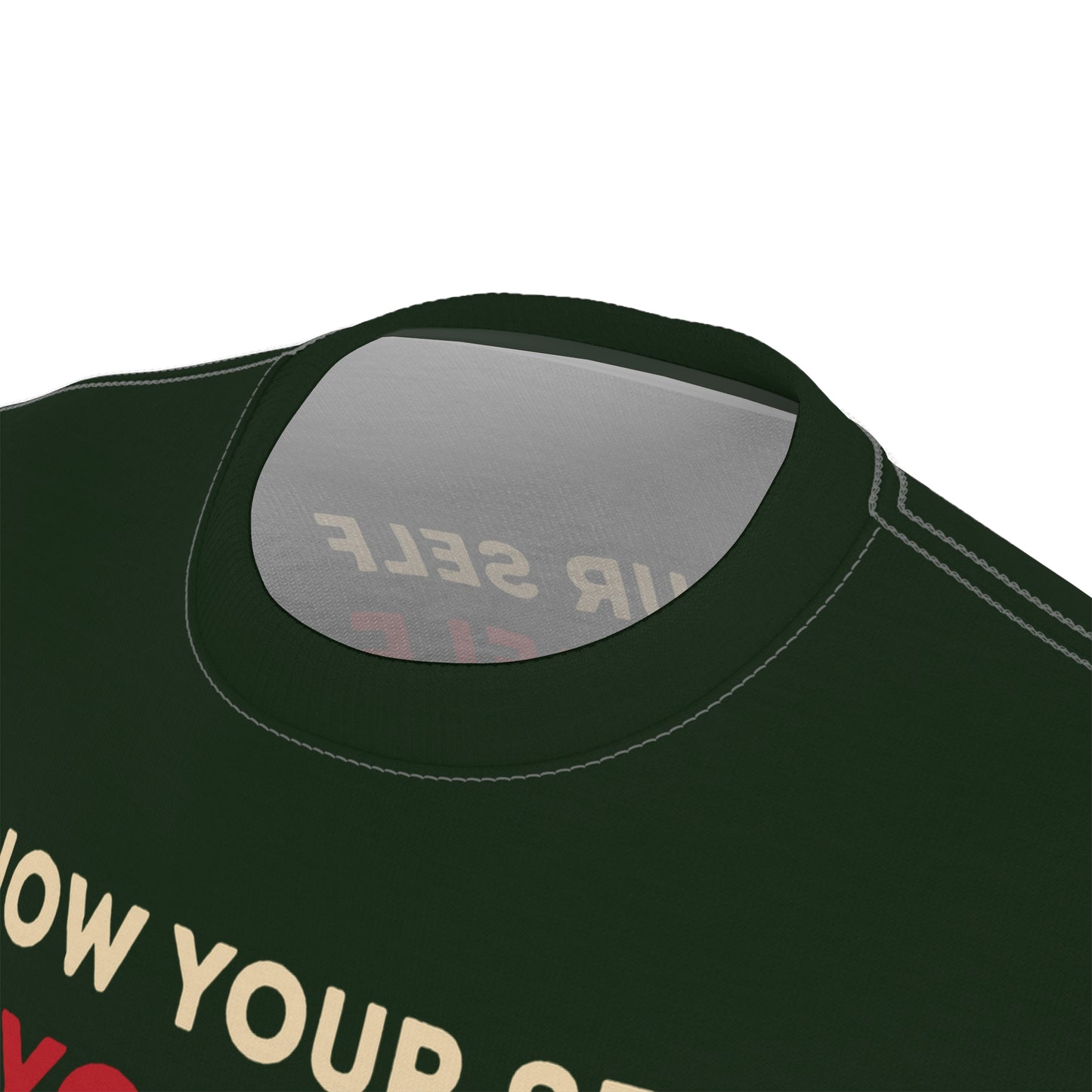 "Know Your Self", Unisex T-shirt (Brieve Green)