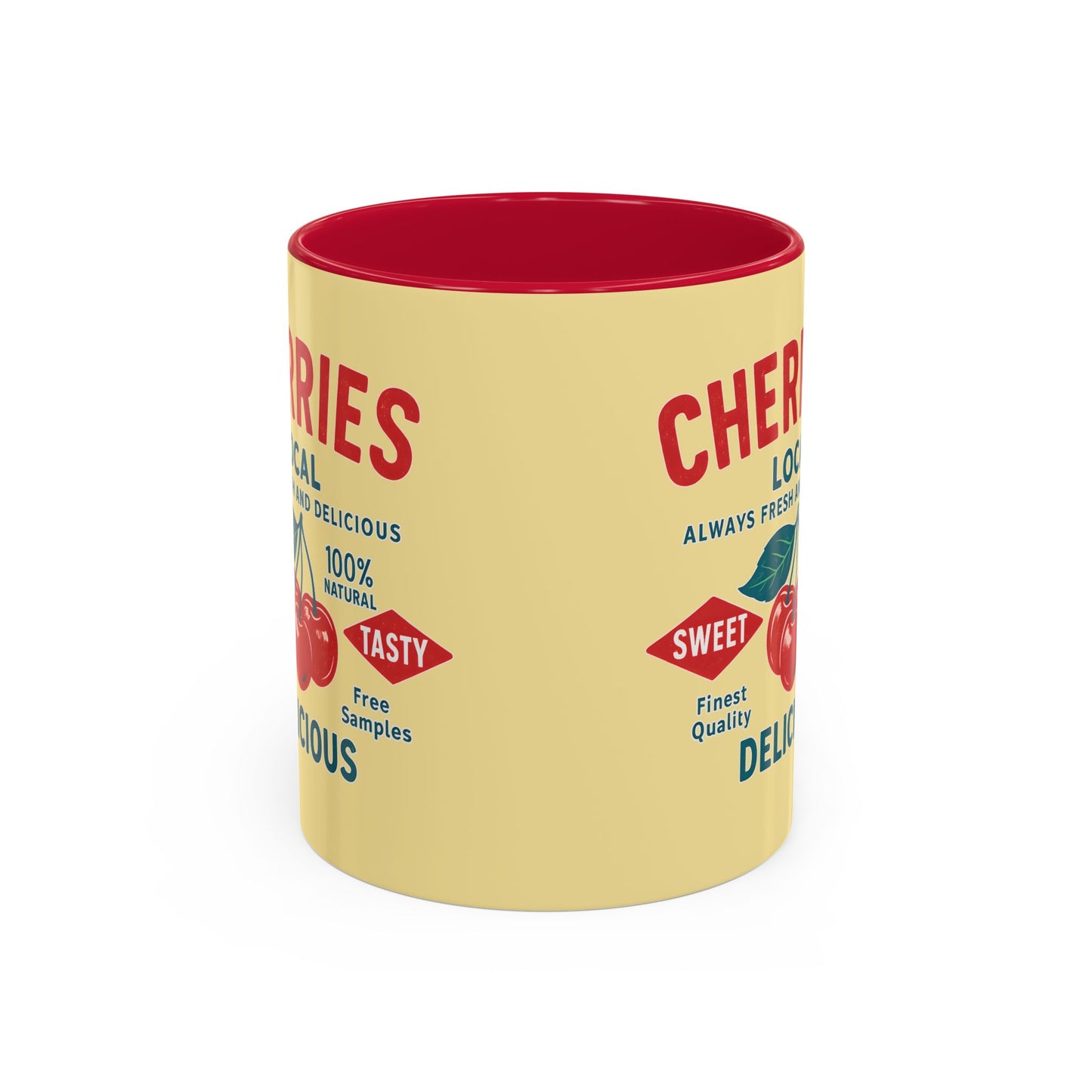 "Delicious Cherries", Colorful Mugs (11oz, 15oz) (Sanctum Veil)