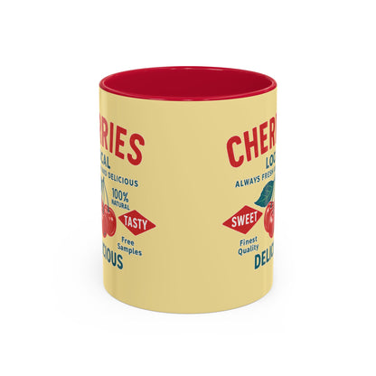 "Delicious Cherries", Colorful Mugs (11oz, 15oz) (Sanctum Veil)