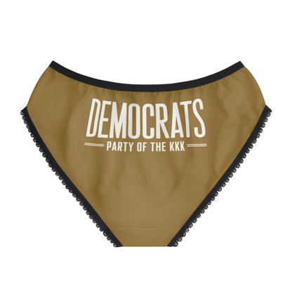 "Democrats - Party of the KKK", Women's Briefs (Sigil Core Gold)