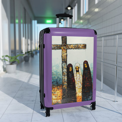 "At-the-Foot of the Cross - John 19:25", Suitcases (Light Purple)
