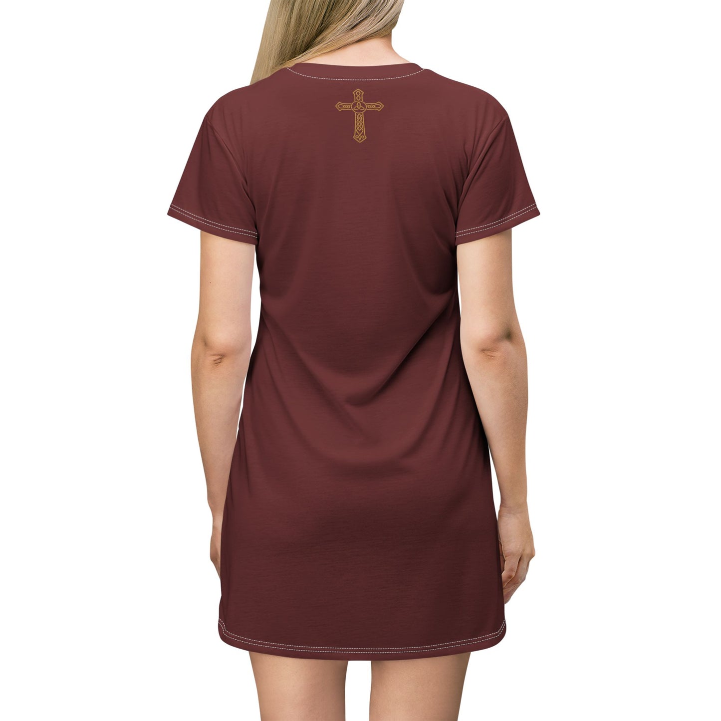 "Clan na Gael - Irish American", T-Shirt Dress (Palladius Red)