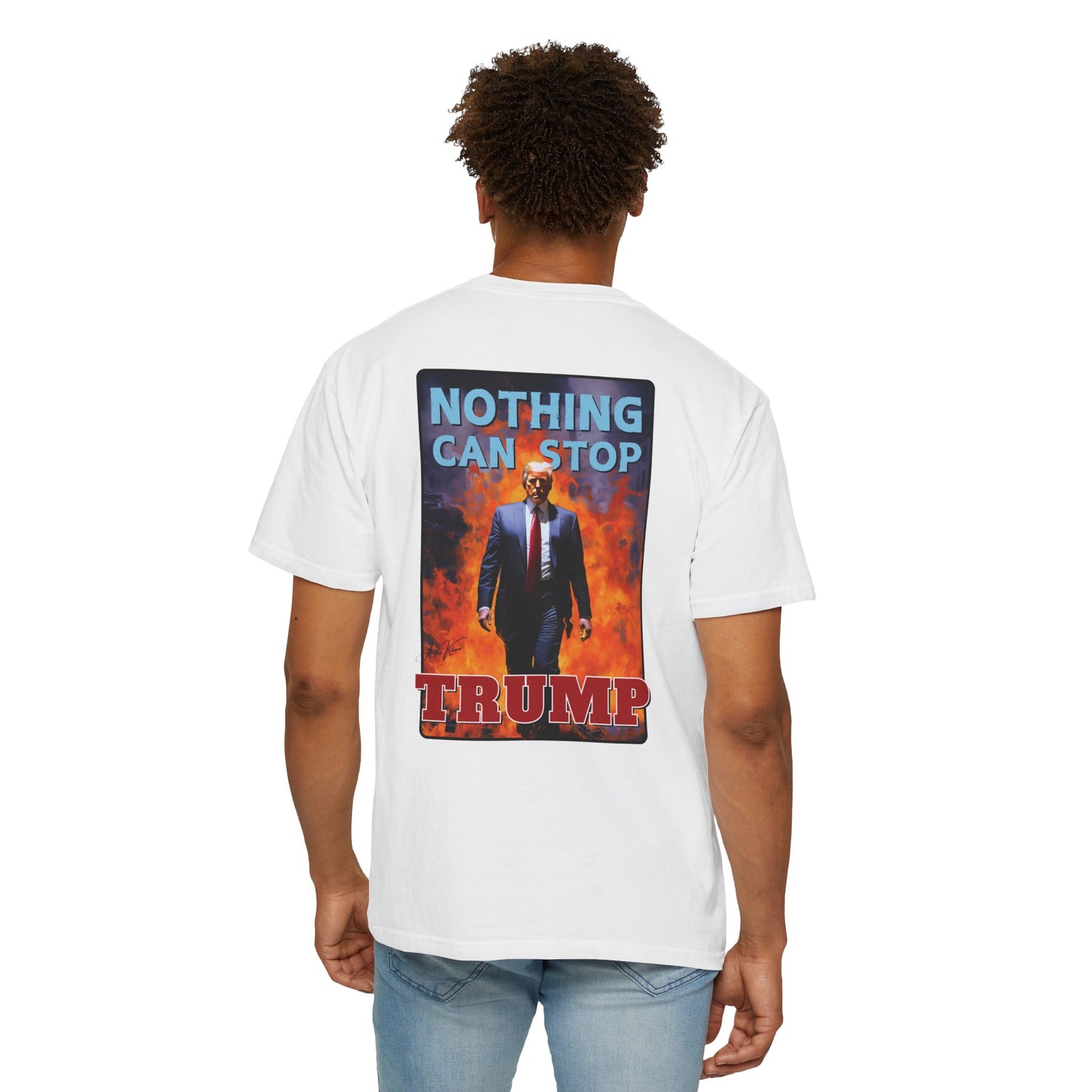 "Nothing Can Stop Trump", Unisex T-shirt (Light Colors)