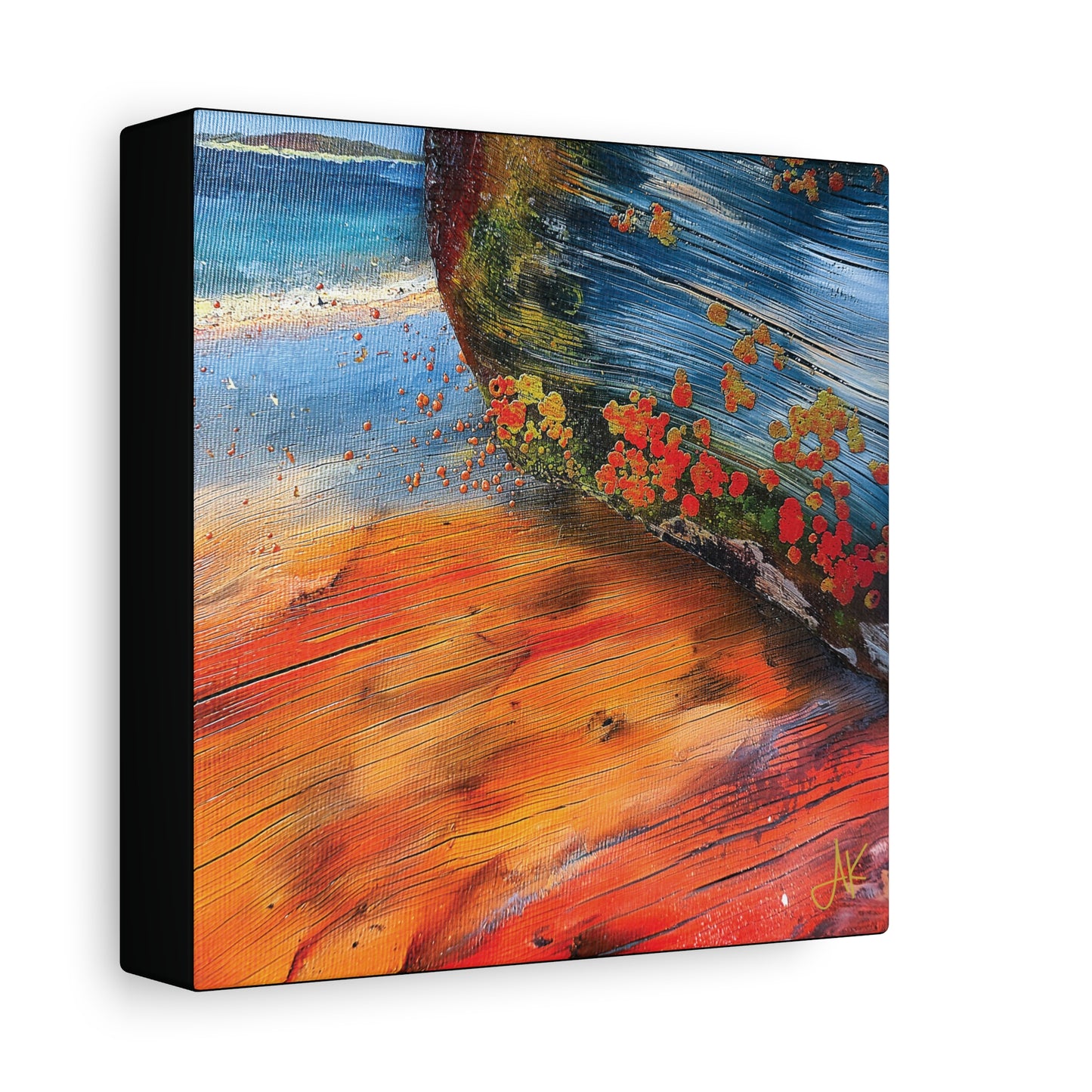 "Landfall Ember – Memories of Ancestral Strakes", Fine Art Matte Canvas, Stretched, 1.25"
