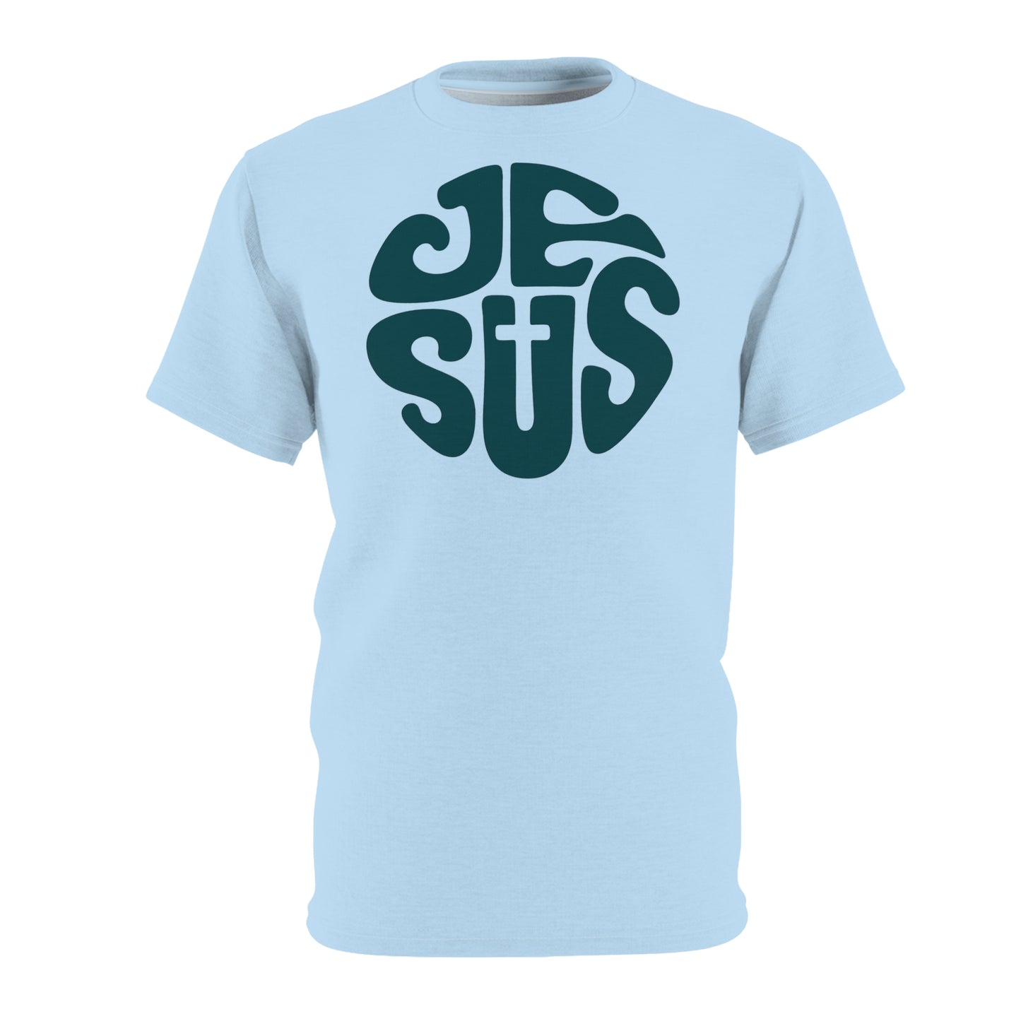 "Retro Jesus", Unisex T-shirt (Arctic Paradise)