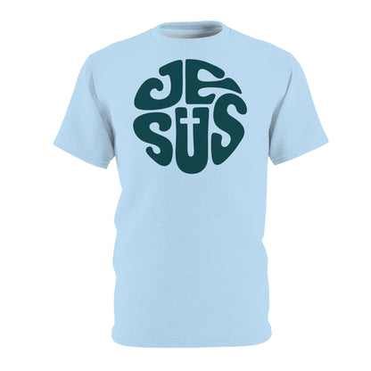 "Retro Jesus", Unisex T-shirt (Arctic Paradise)