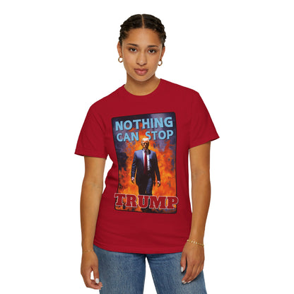 "Nothing Can Stop Trump", Unisex T-shirt (Dark Colors)