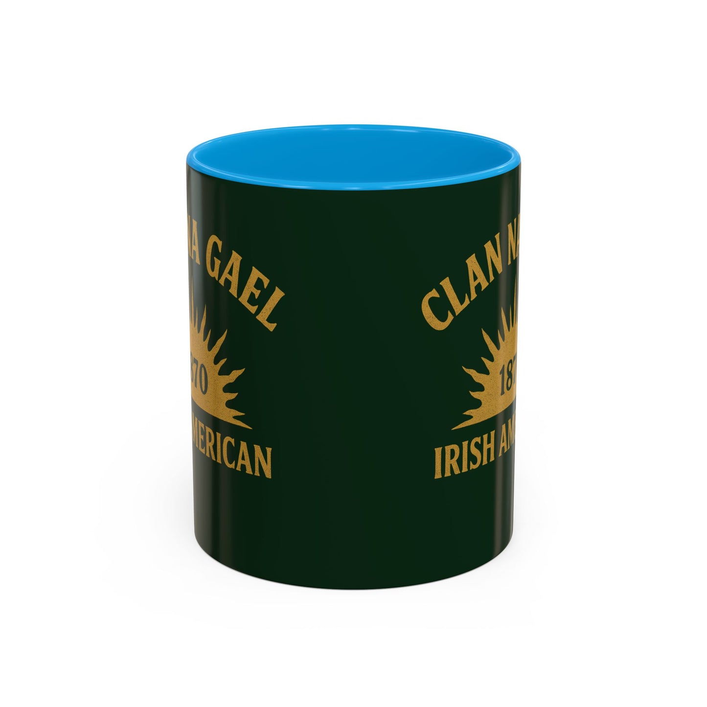 "Clan na Gael - Irish American", Colorful Mugs (11oz, 15oz) (Fenian Green)
