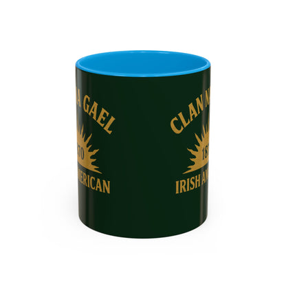 "Clan na Gael - Irish American", Colorful Mugs (11oz, 15oz) (Fenian Green)