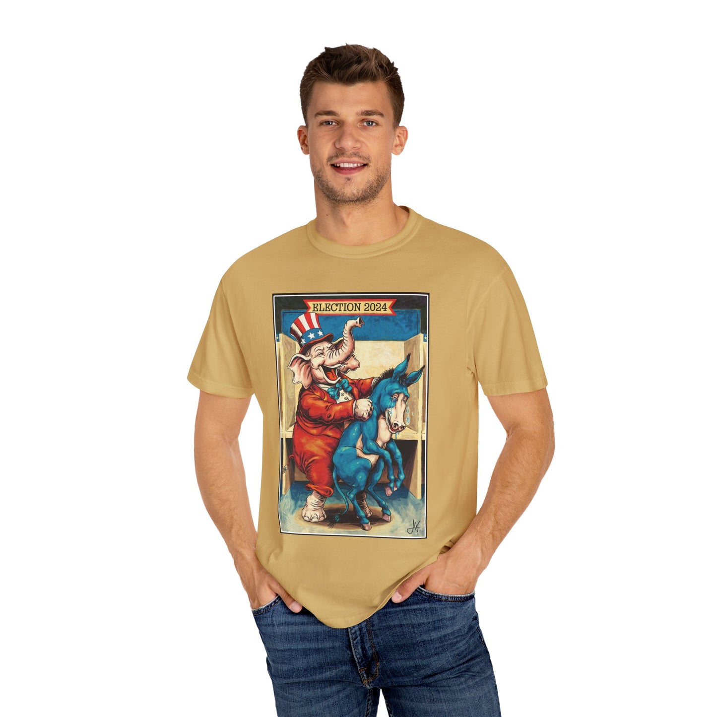 "MAGA Spanked the Donkeys 2024", Unisex T-shirt (Light Colors)