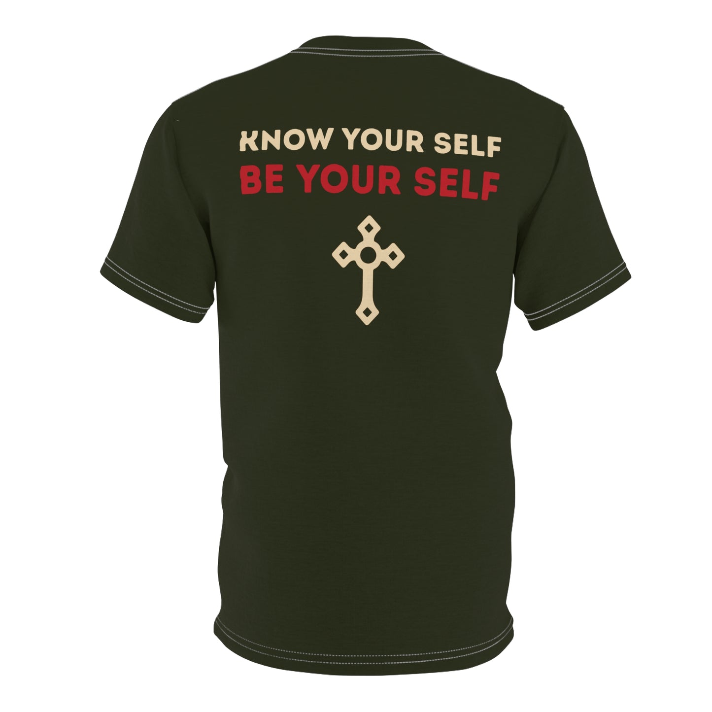 "Know Your Self", Unisex T-shirt (Rangitoto Green)