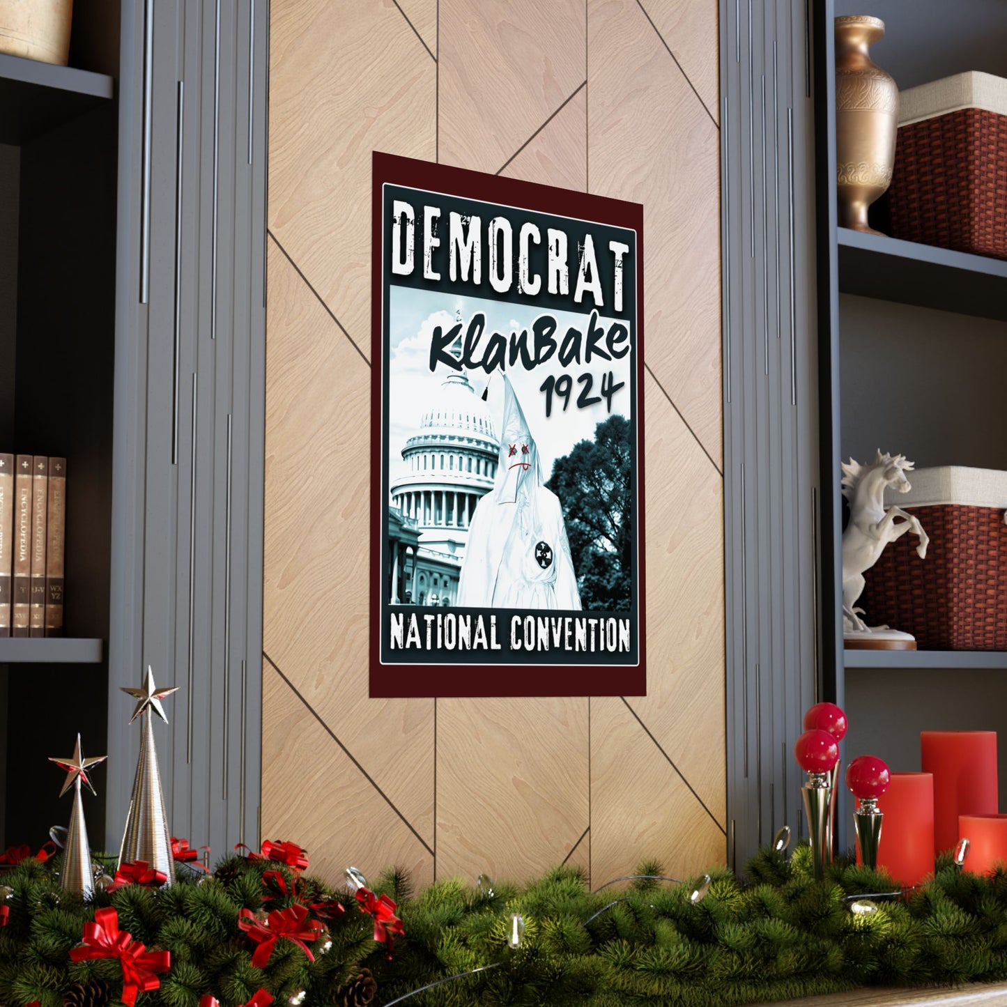 "Democrat KlanBake 1924", Matte Poster (Nine Tails Red)