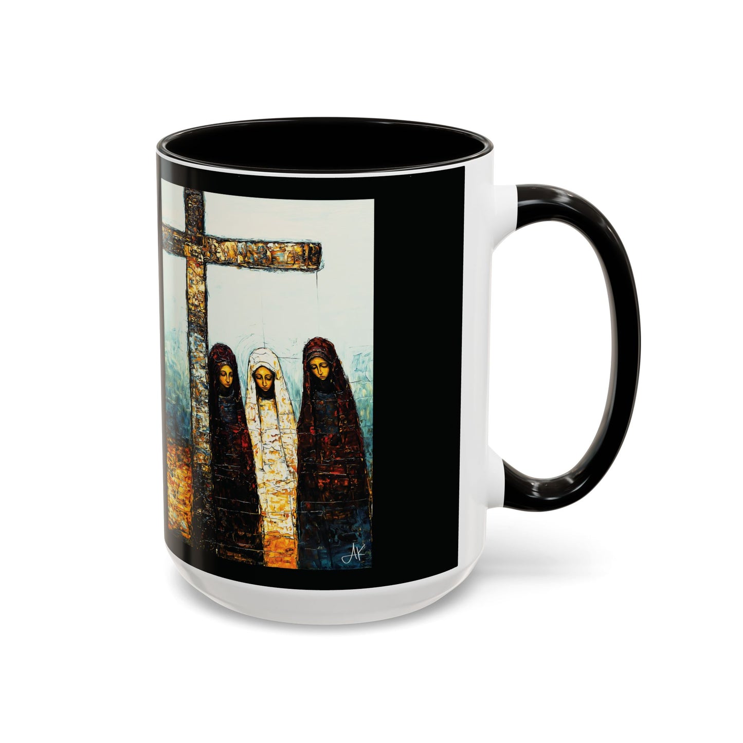 "At-the-Foot of the Cross - John 19:25", Colorful Mugs (11oz & 15oz)
