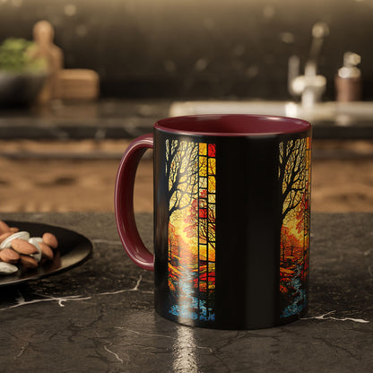 "Realization at 5", Colorful Mugs (11oz, 15oz)